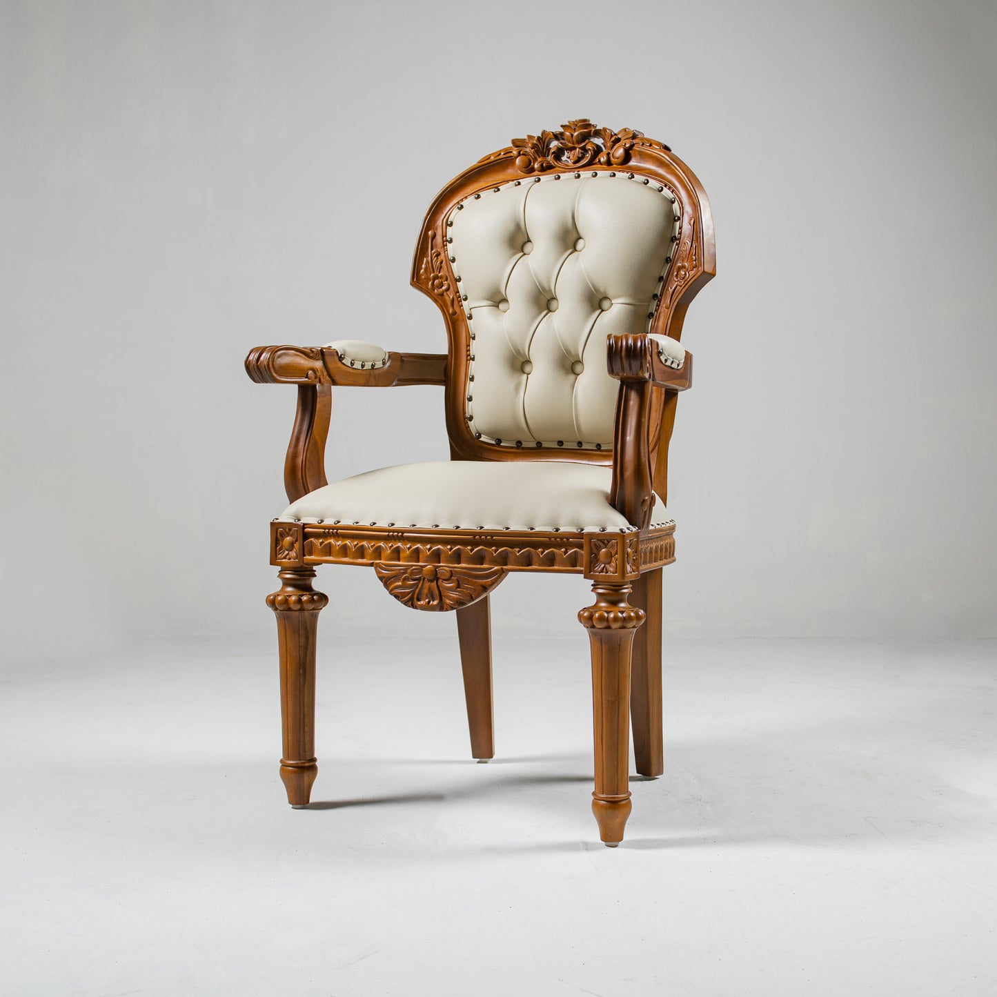 Teak Wood Accent Chair